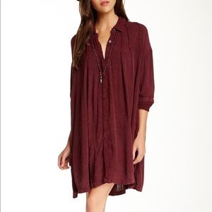 FREE PEOPLE crinkle spin me tunic dress
